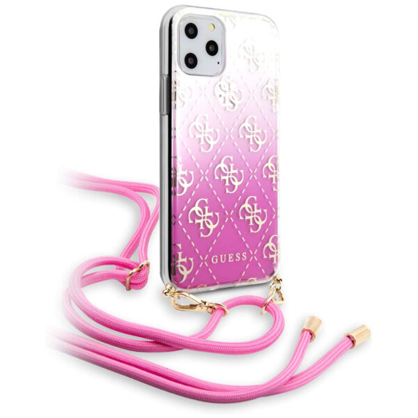 Funda Guess con Colgante para Apple iPhone 11 Pro MAX Rosa - Imagen 2