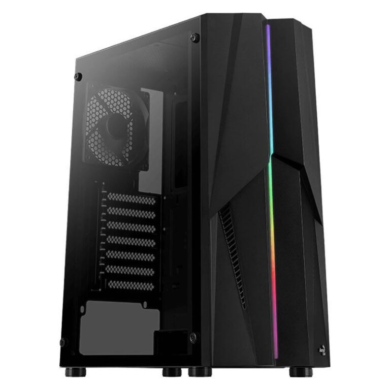 Caja PC ATX Aerocool MECHA ARGB Frontal Cristal Templado Ventilador 12cm