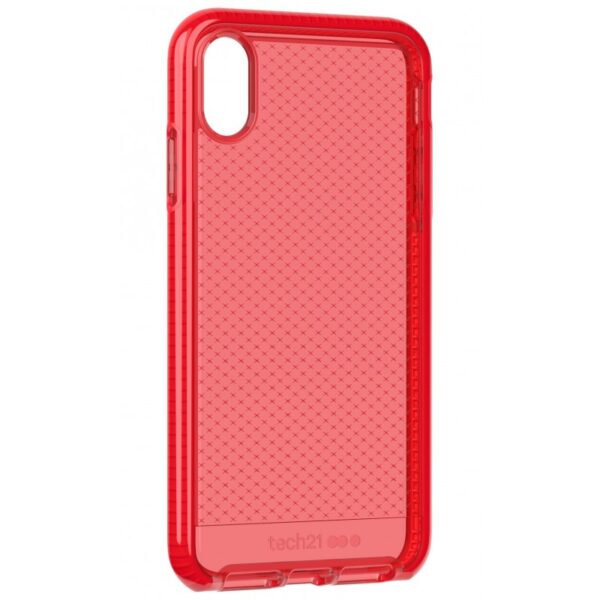 Funda de Silicona Tech21 Evo Check roja para Apple iPhone XS Max - Imagen 3