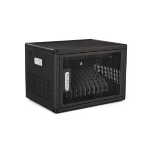 Armario de pared para gestión y carga 12 portátiles V7 CHGSTA12USBCPD-1E negro