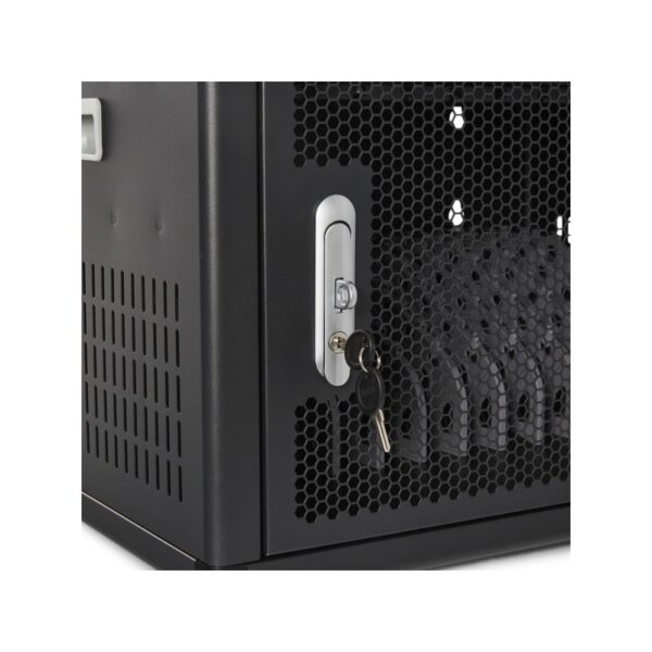 Armario de pared para gestión y carga 12 portátiles V7 CHGSTA12USBCPD-1E negro - Imagen 8