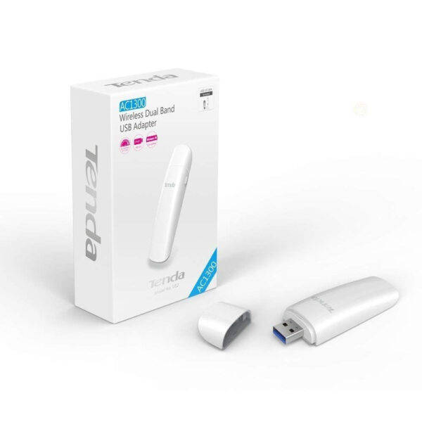 Tarjeta de Red externa USB Tenda U12 AC1300 WIFI USB 3.0 Dual Band 867Mbit/s - Imagen 4
