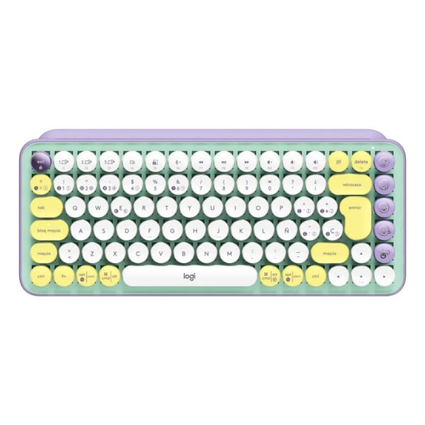 Teclado Mecánico Inalámbrico Logitech Pop Keys Daydream con Emojis Personalizables