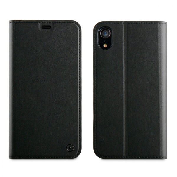 Funda Muvit Folio con Función Soporte y Tarjetero para Apple iPhone XR negra