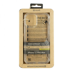 Funda Muvit for Change Shockproof 2m para Apple iPhone 12 Pro MAX transparente