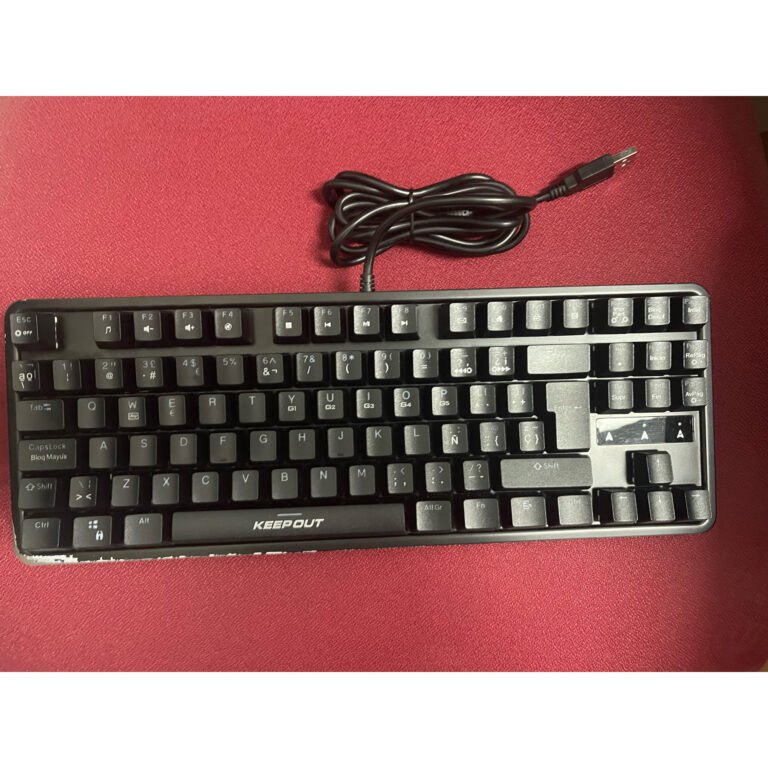 Teclado Gaming Mecánico Keep Out F105 en español (ñ) Usado *Esquina sin pintura*