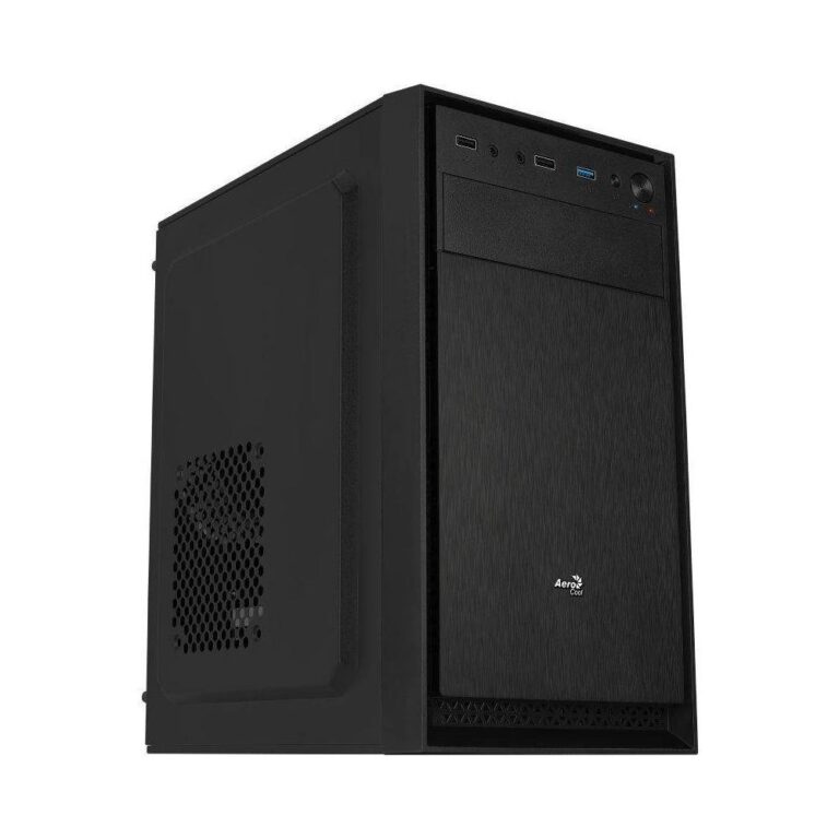 Caja Gaming MicroATX Aerocool CS104 Ventilador 12cm Negro **Embalaje dañado**