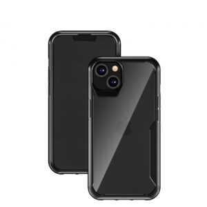 Funda Muvit for Change Shockproof 2m para Apple iPhone 13 transparente/negra