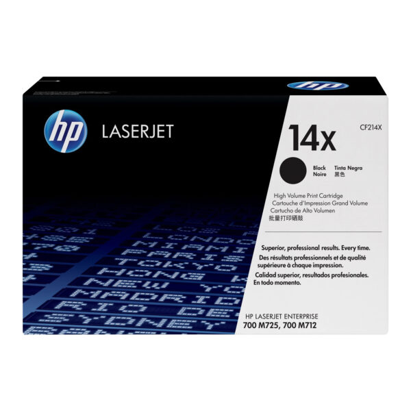 Toner original HP 14X CF214X 17.500 pag. Negro