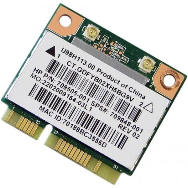 Tarjeta de red inalámbrica Realtek RTL8188EE PCI-Express 709505-001 Usada
