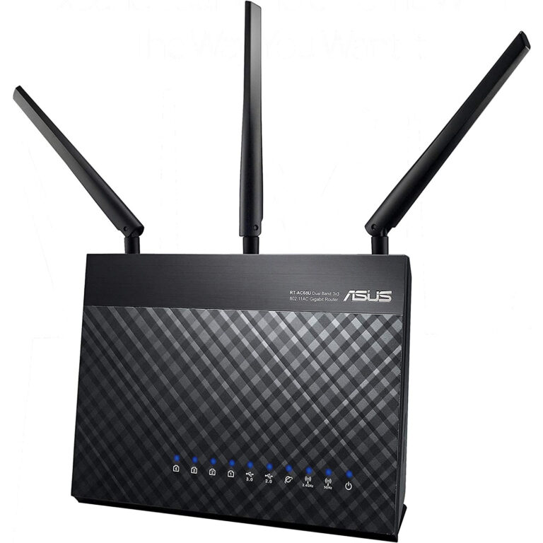 Router Gaming Asus RT-AC68U inalámbrico AC1900 Dual-band Gigabit negro