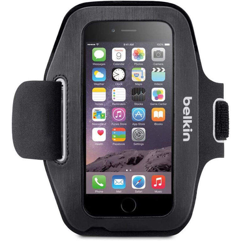 Brazalete Belkin deportiva para Apple iPhone 6/7/8, compatible varios modelos.