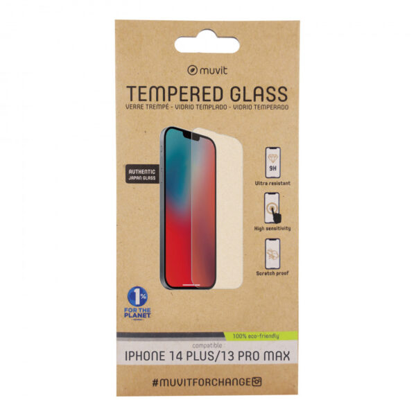 Muvit for Change protector pantalla compatible con Apple iPhone 13 Pro Max - Imagen 2