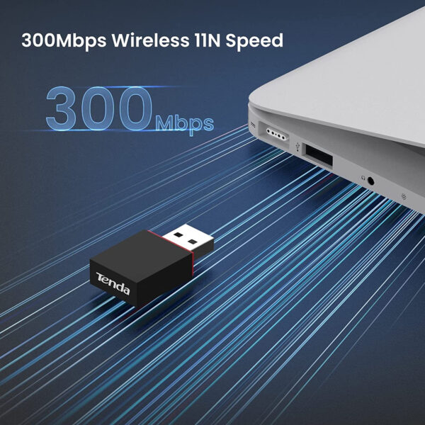 Tenda U3 Adaptador USB WiFi 300Mbps - Imagen 2