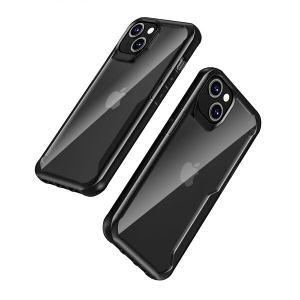 Funda Muvit for Change Shockproof 2m para Apple iPhone 13 transparente/negra - Imagen 3