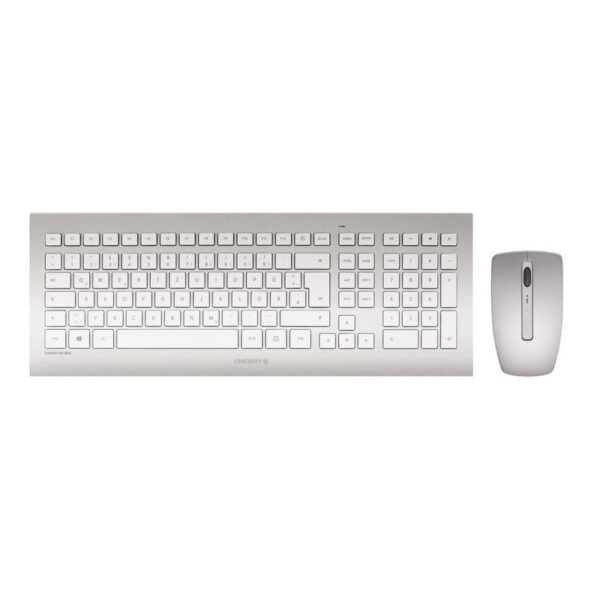 Cherry DW 8000 Teclado + Ratón Inalámbrico Plateado en español (ñ) Usado