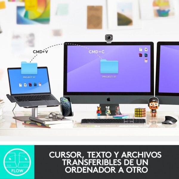 Logitech MX Master 3 Ratón Inalámbrico para Mac 4000DPI Gris Espacial Usado - Imagen 10