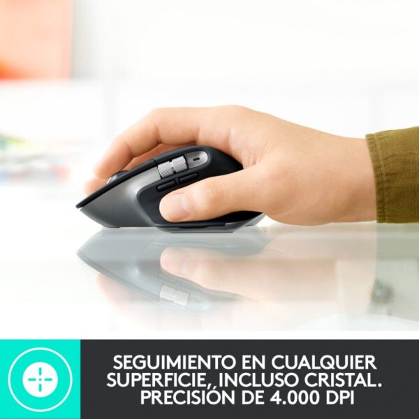 Logitech MX Master 3 Ratón Inalámbrico para Mac 4000DPI Gris Espacial Usado - Imagen 3