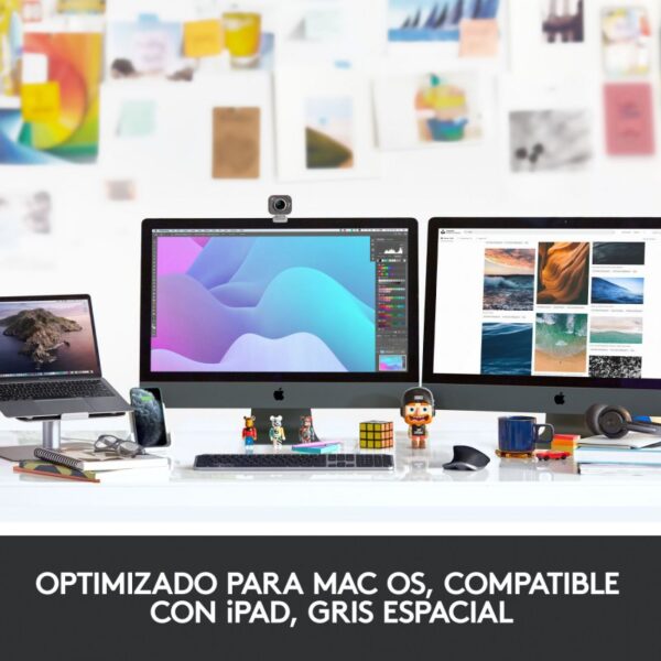 Logitech MX Master 3 Ratón Inalámbrico para Mac 4000DPI Gris Espacial Usado - Imagen 7