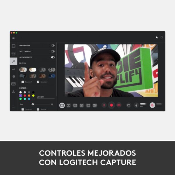 Logitech StreamCam Webcam USB-C Full HD Negra - Imagen 8