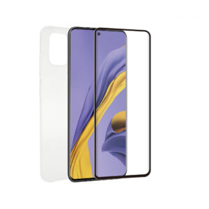 Pack Muvit for Change para Samsung Galaxy A51 funda Cristal Soft + protector