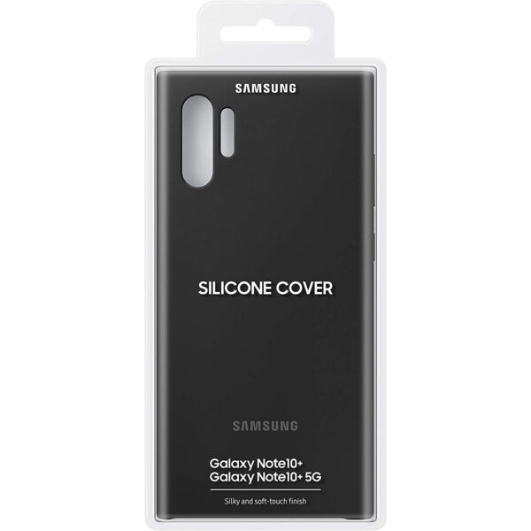 Funda original Samsung de silicona para Samsung Galaxy Note 10+ negra - Imagen 4
