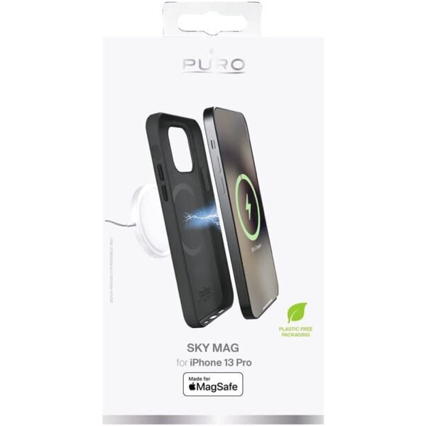 Funda PURO SKY MAG compatible para Apple iPhone 13 Pro negro