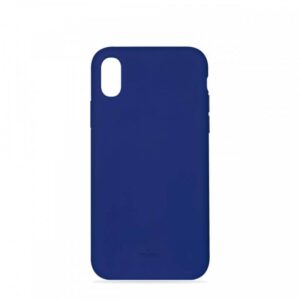 Funda Puro silicona con microfibra para Apple iPhone XS Max icon azul