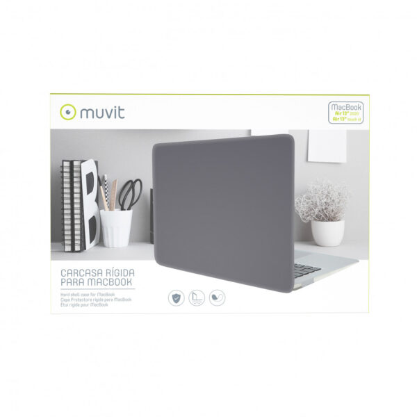 Funda Muvit compatible con Apple Macbook Air 13'' Touch Id / Air 13'' 2020 negra - Imagen 4