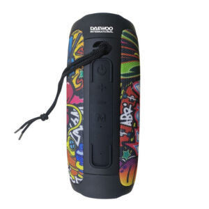 Altavoz Portátil Daewoo Inalámbrico Grafiti DBT-25 con iluminación LED y  USB