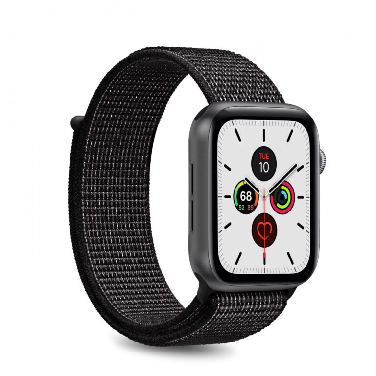 Correa para Apple Watch Puro Nylon Sport 38/40/41 mm color negro