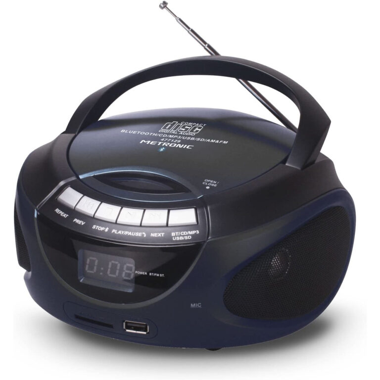 Radio Metronic 477124 CD / MP3 Portátil con Bluetooth negro