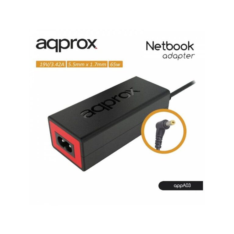 Cargador Portátil Universal Approx APPA03 65W para Acer Negro