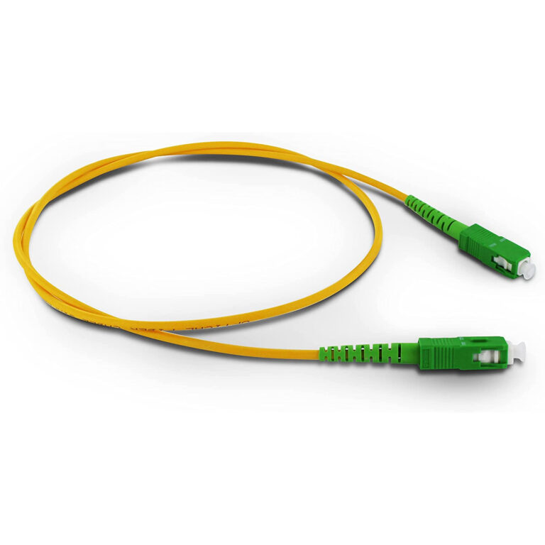 Metronic 370233 Cable de fibra óptica para router, latiguillo Monomodo 0,80m