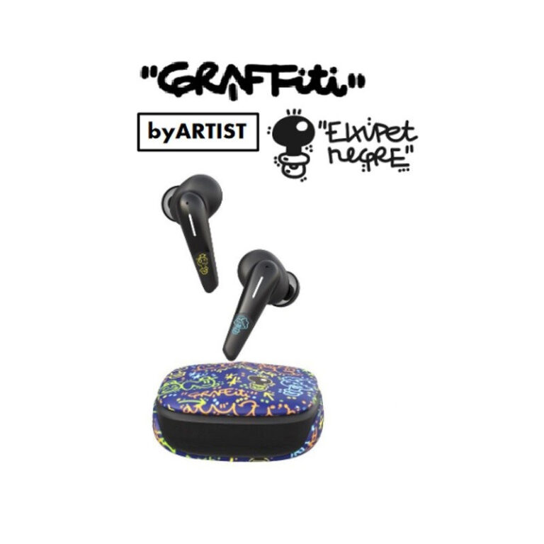 Auriculares Daewoo Bluetooth 5.0 TWS Diseño By ''el xupet negrel'' GRAFFITI