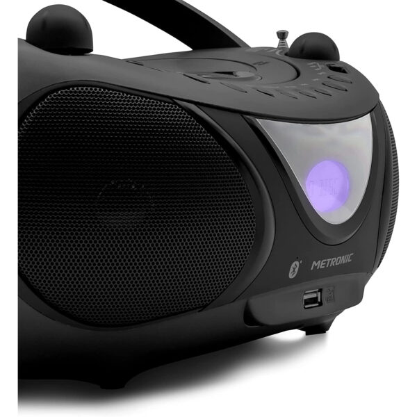 Radio Metronic 477135 portátil BT,Radio AM/FM, lector CD, USB 2x3W - Imagen 2