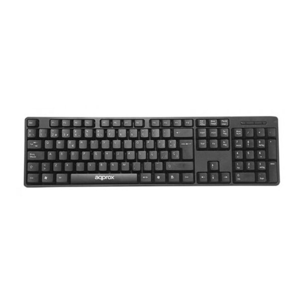 Teclado con cable USB 2.0 Approx APPKBVLV5 Negro en Español (ñ)