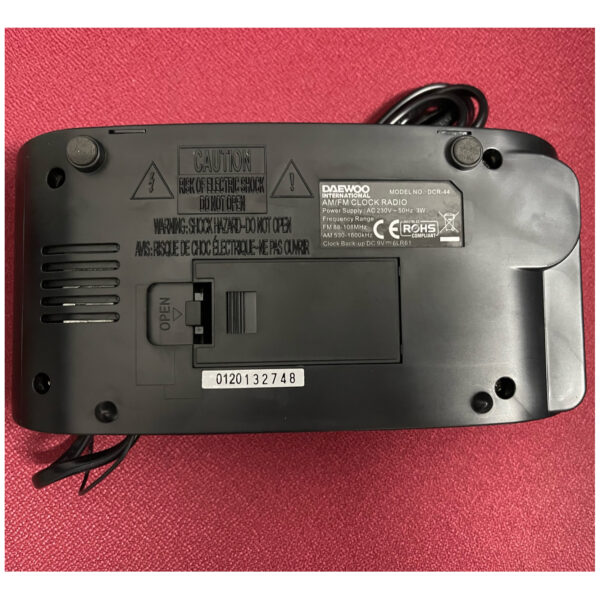 Radio Despertador Digital Daewoo DCR-44B - Imagen 2