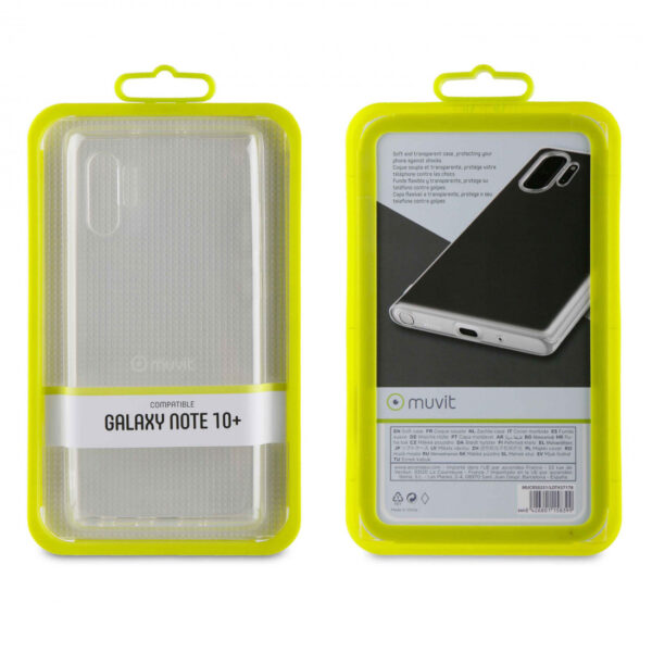 Funda Muvit Cristal Soft Samsung Galaxy Note 10 Plus/10 Plus 5g transparente - Imagen 2