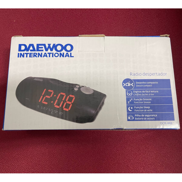 Radio Despertador Digital Daewoo DCR-44B - Imagen 3