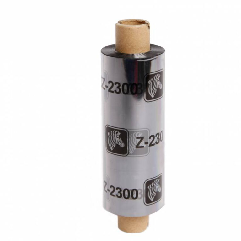Cinta de Transferencia Térmica ZEBRA 2300 Wax 84 mm. Pack 12 rollos de etiquetas