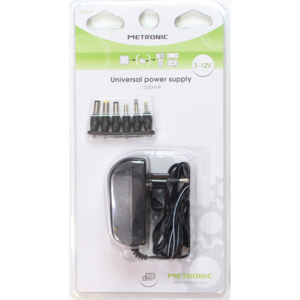 Adaptador de corriente original  Metronic 495034 1,5A **Embalaje dañado** - Imagen 2