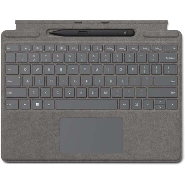 Teclado con Soporte Platino Microsoft Signature para Surface Pro con Slim Pen 2 Usado