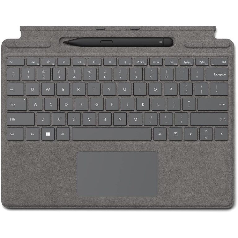 Teclado con Soporte Platino Microsoft Signature para Surface Pro con Slim Pen 2 Usado