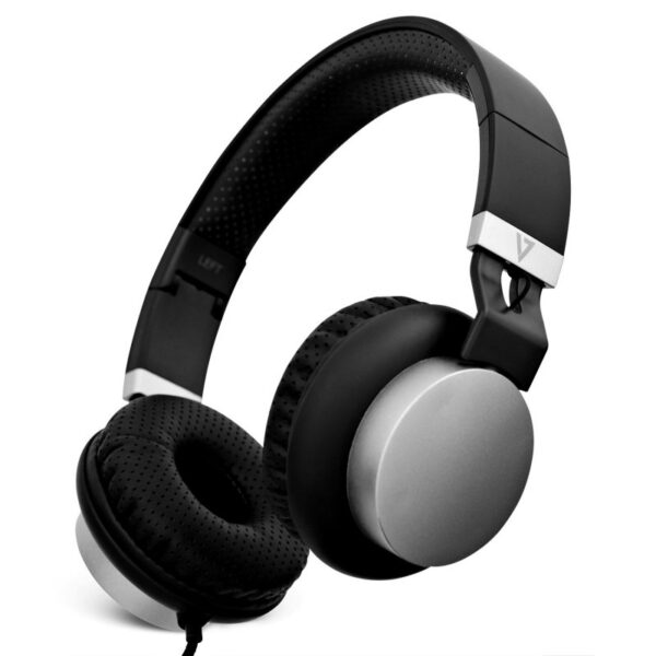 Auriculares con Micrófono V7 HA601-3EP Negro/Plata Usado **Solo cascos** - Imagen 2