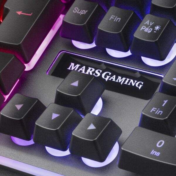 Combo Teclado + Ratón + Auriculares + Alfombrilla Mars Gaming MCPEXES en español - Imagen 3