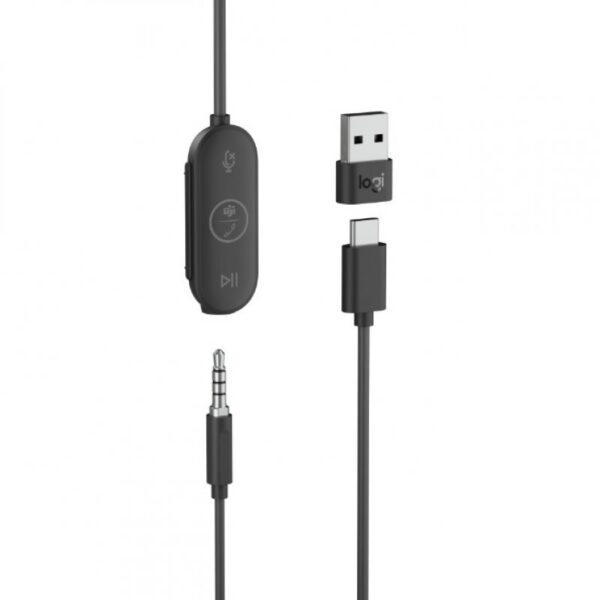 Logitech Zone Wired Earbuds Auriculares USB-C Optimizado MS Grafito - Imagen 6