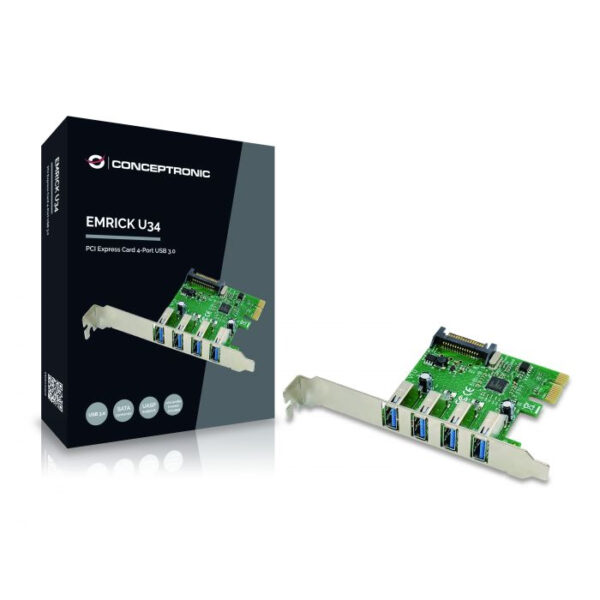 Tarjeta PCI Conceptronic EMRICK02G 4 Puertos USB 3.0 - Imagen 2