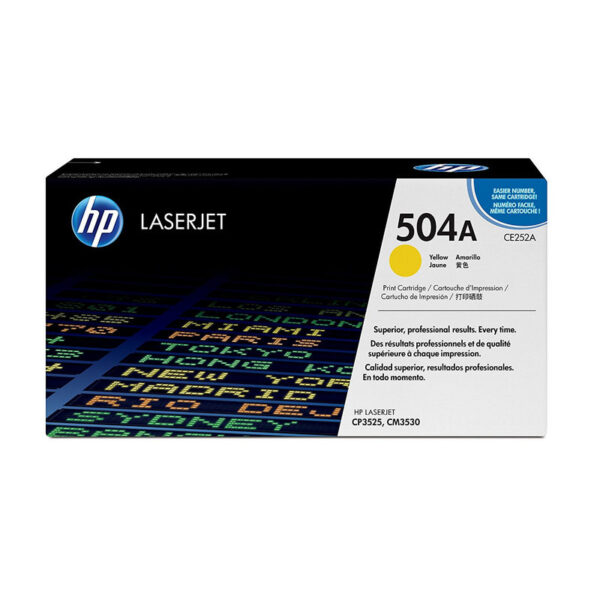 Toner original HP 504A CE252A 7.000 pag Amarillo