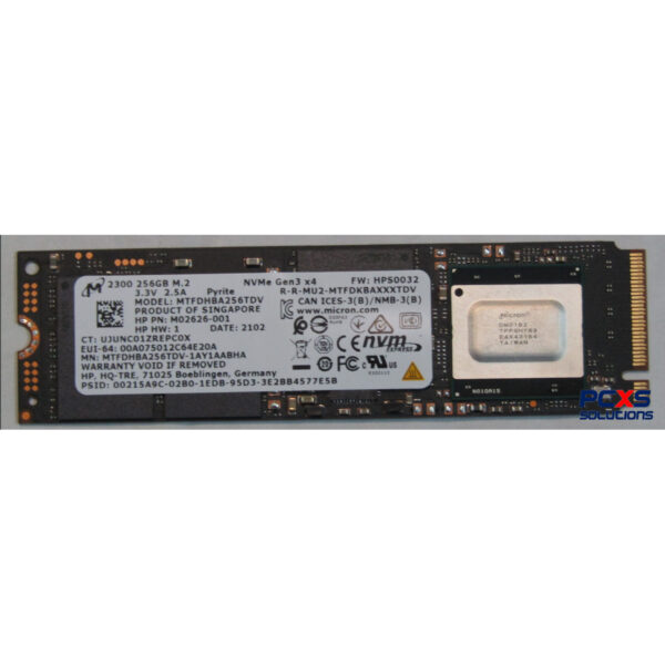 Unidad de estado solido SSD Micron 256GB PCIe NVMe M.2 2230 MTFDHBA256TDV Usada